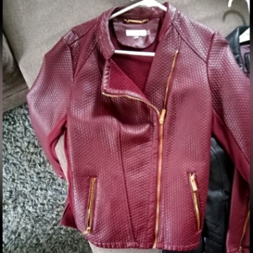Calvin Klein, women's moto jacket sz small